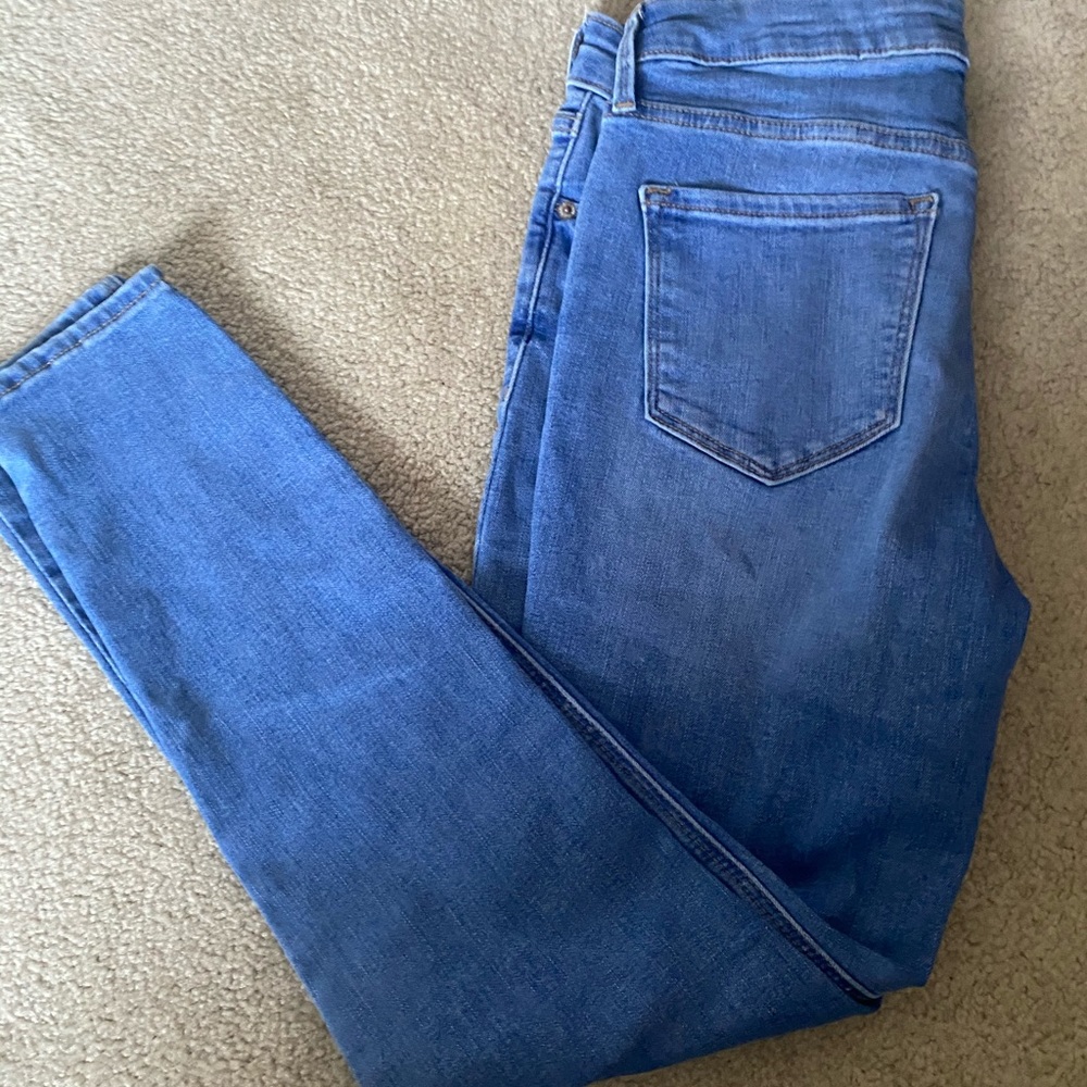 High rise rockstar skinny jeans